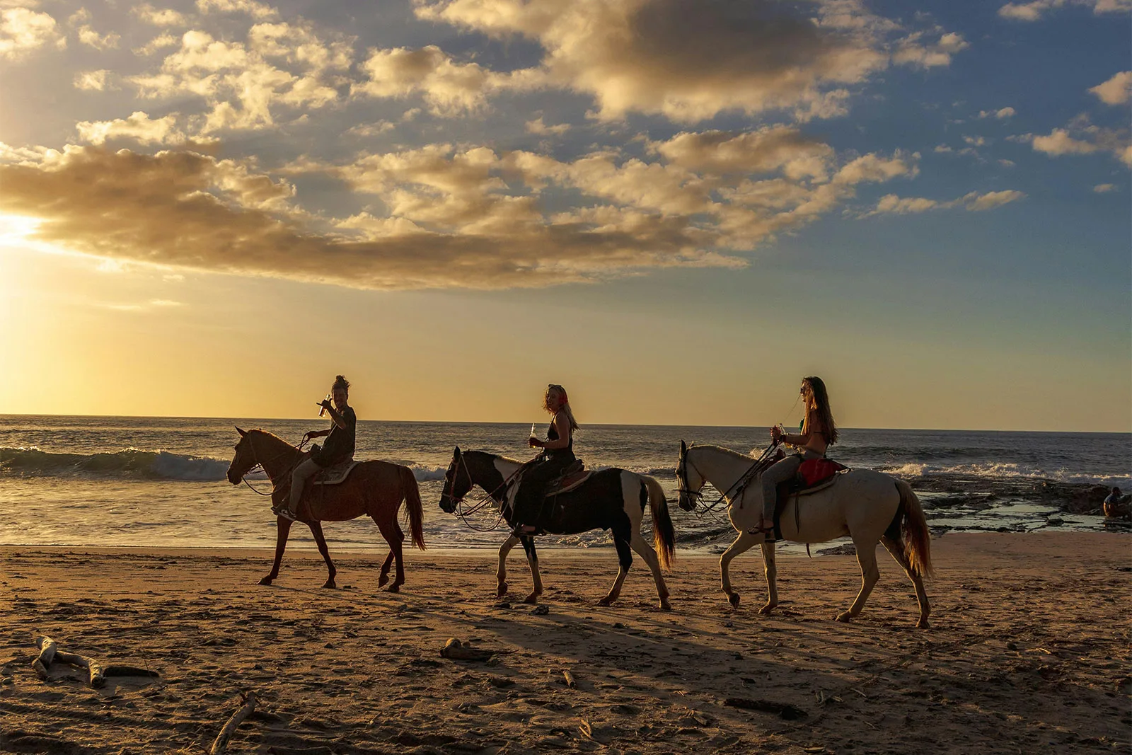 Ride horseback along the shore